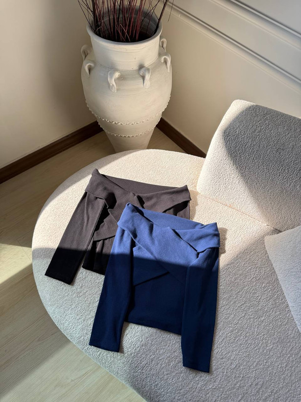 کراپ یقه چپ و راست مدل دلربا